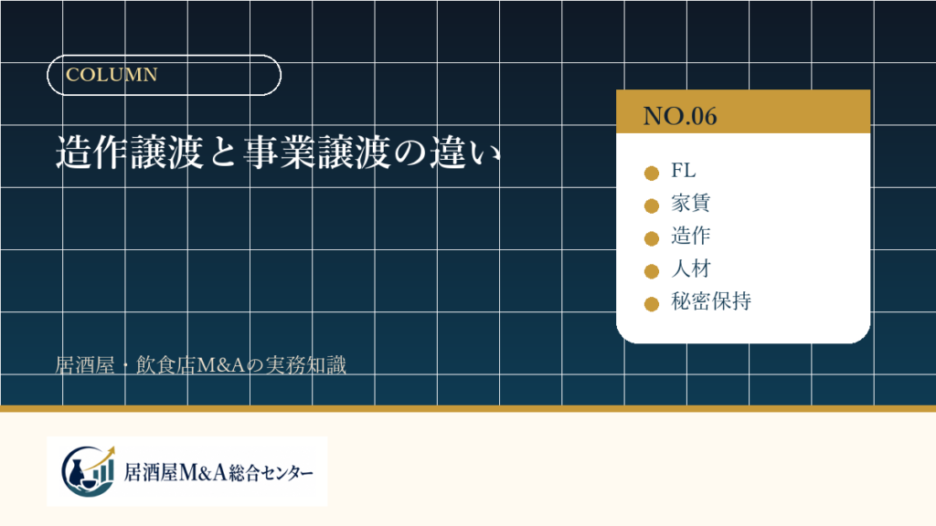 造作譲渡と事業譲渡の違い