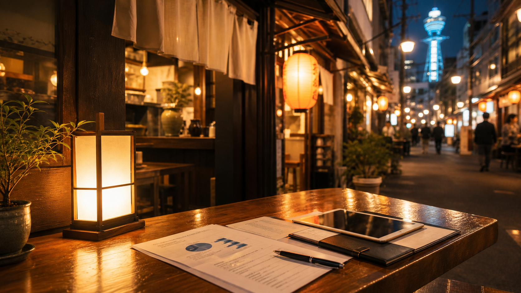 大阪の居酒屋店舗とM&A相談資料をイメージしたアイキャッチ画像