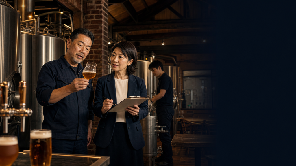 クラフトビール事業のM&Aと地域ブランド承継を検討するイメージ